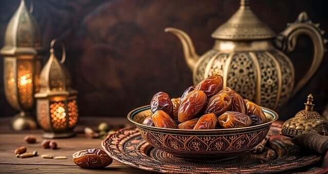 ramadan dates and kahwa kettle